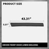 G-PLUS Driver Front Door Lower Molding Compatible with LX RX350 F Sport LX RX350/RX450h Base Sport Utility 4-Door 3.5L 2010-2015 750720E010, 7507248030, 75072-0E010 Chrome and Black
