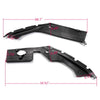 G-PLUS Engine Bay Side Panel Covers Compatible with Honda Civic 2016 2017 2018 2019 | Unpainted ABS Long Version X Gen 10 Generation Left and Right Pair