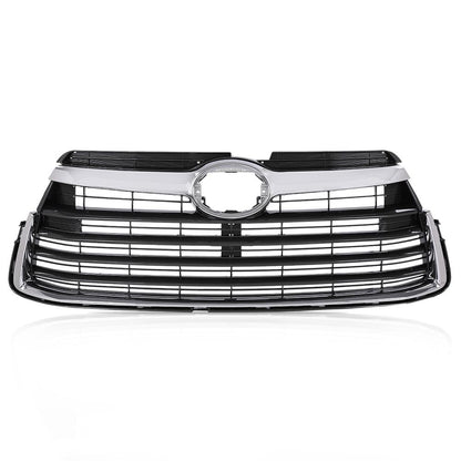 G-PLUS Chrome Front Bumper Upper Grill Grille ABS Compatible with 2014-2016 Toyota Highlander