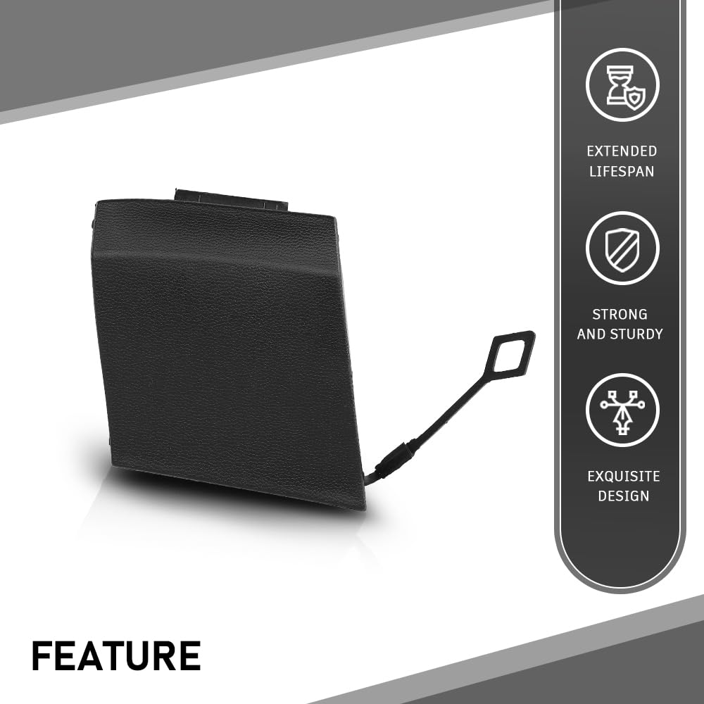 G-PLUS Rear Bumper Tow Eye Hook Cover Cap Compatible with Benz GLC 300 4Matic, Base 2.0L L4 2016-2019,Fit Benz GLC 43 for AMG 4Matic 3.0L V6 2017-2019 A2538850700