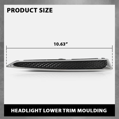 G-PLUS Front Right Lower Headlight Trim Moulding, Compatible with Ford Escape S/SE/Titanium Sport Utility 4-Door 2013-2016, Fit SEL Sport Utility 4-Door 2013, Passenger Side, CJ5Z13008D, DV45-8228-AA