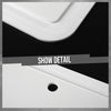 G-PLUS White Boat Plastic Ski Locker Door Cover Lid w/Hinge Kits Compatible with Most Boats, Such as Fishing Boat, Sailboats, Motorboat, Kayaks and Canoes