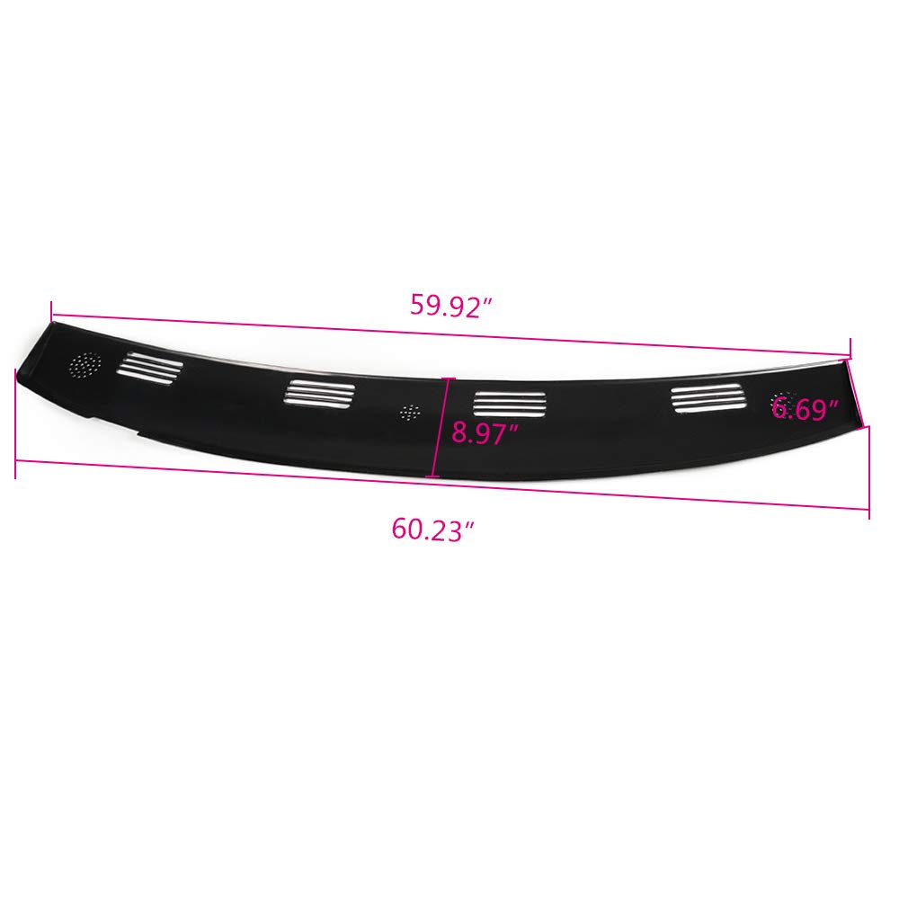 G-PLUS TPE Cover for Defrost Dash Panel Dark Blue Compatible with 2002 2003 2004 2005 Dodge Ram 1500/2003-2005 Dodge Ram 2500 3500