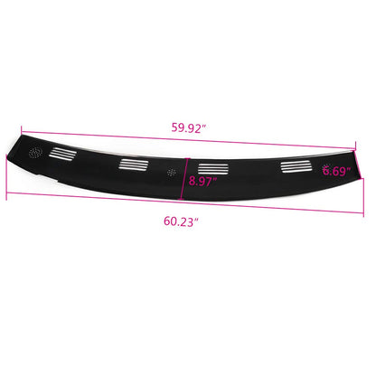 G-PLUS TPE Cover for Defrost Dash Panel Dark Blue Compatible with 2002 2003 2004 2005 Dodge Ram 1500/2003-2005 Dodge Ram 2500 3500
