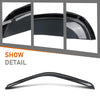 G-PLUS Out-Channel Mount Ventvisor Window Deflectors Compatible with Dodge Ram1500 1994-2001 Fit Dodge Ram 2500 3500(Includes Models w/Towing Mirror) Regular Cab Only 1994-2002 2PCS Smoky