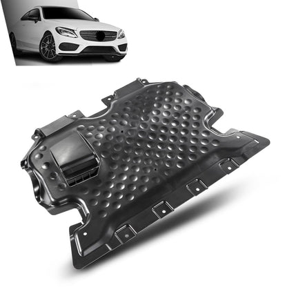 G-PLUS Engine Splash Shield Front or Rear Compatible with 2017-2021 Benz C300 4Matic Rear, Convertible/Coupe, All Wheel Drive 2055240200