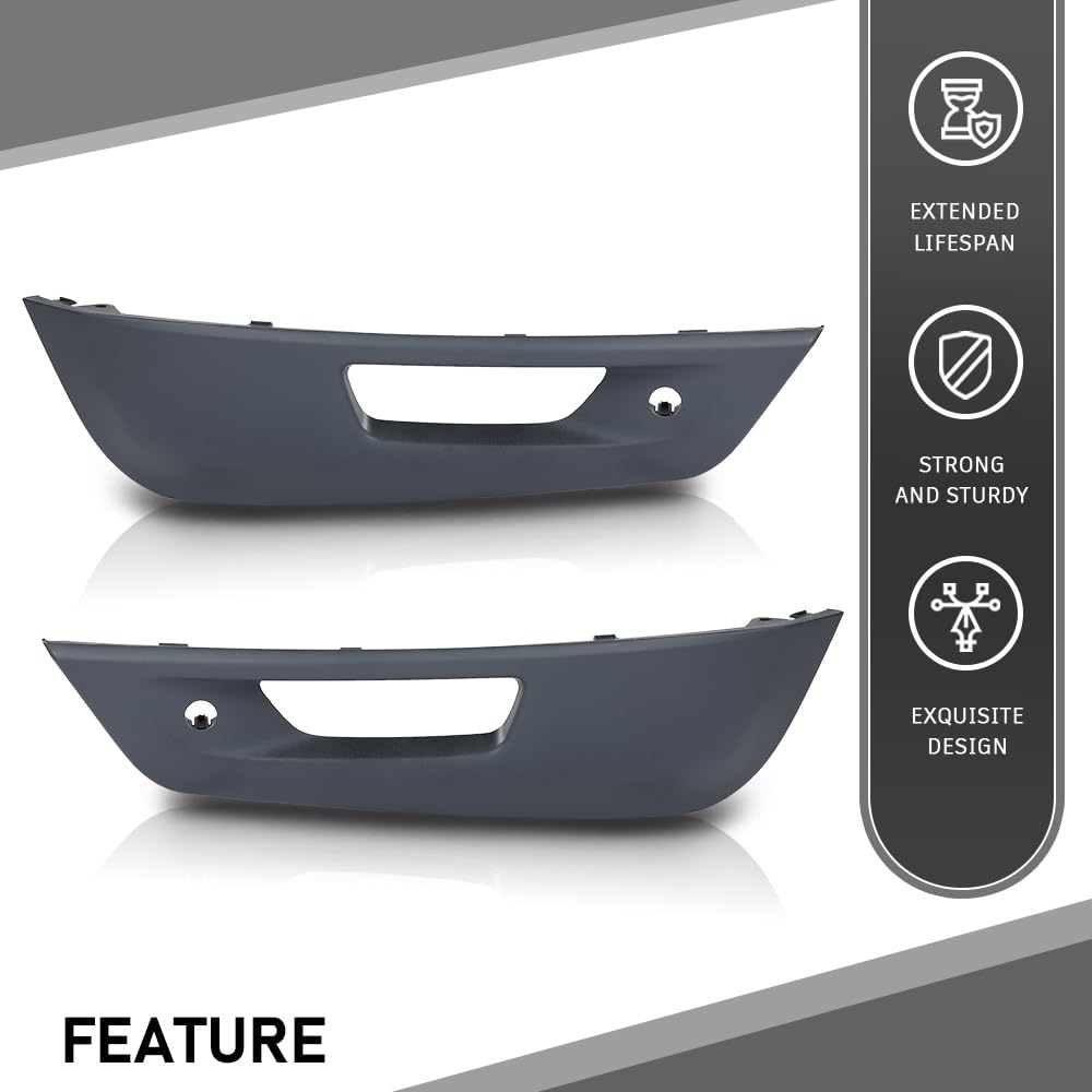 G-PLUS Front Bumper Face Bar End Cap Cover Compatible with Range Rover Sport 2014-2017,Fit for Models With Active Park Assist System 2Pcs