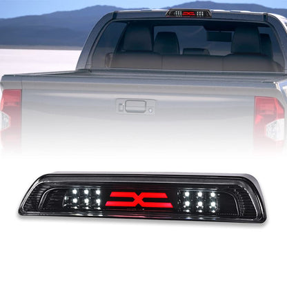 G-PLUS LED 3rd Third Brake Light Compatible with Toyota Tundra 2007-2018 Third High Mount Brake Tail Light Rear Brake Stop Tail Light Replace For# 81570-0C050(White Lens Black Base)