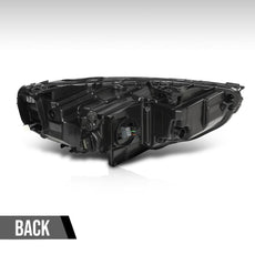G-PLUS LED Headlight Left for Buick Regal 2018-2020 Clear Lens Black Housing Close-up View