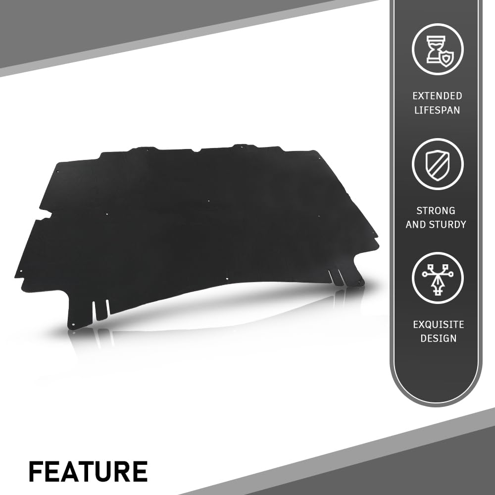 G-PLUS Hood Insulation Pad 1/2" Heat Blanket & Clips Compatible with Dodge Ram 1500 2002-2008/Fit Dodge Ram 2500 3500 2003-2009