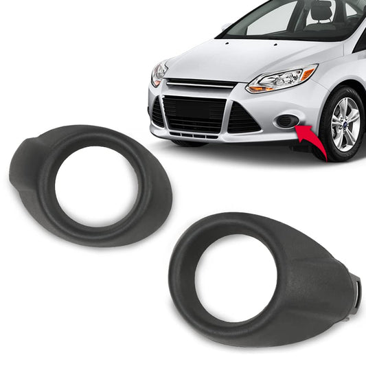 G-PLUS Front Bumper Fog Light Cover Bezels Trim 2pcs Compatible with 2012-2014 Focus models BM51-19953-CB BM51 19952 CB BM51-19953-AD BM51-19952-AD