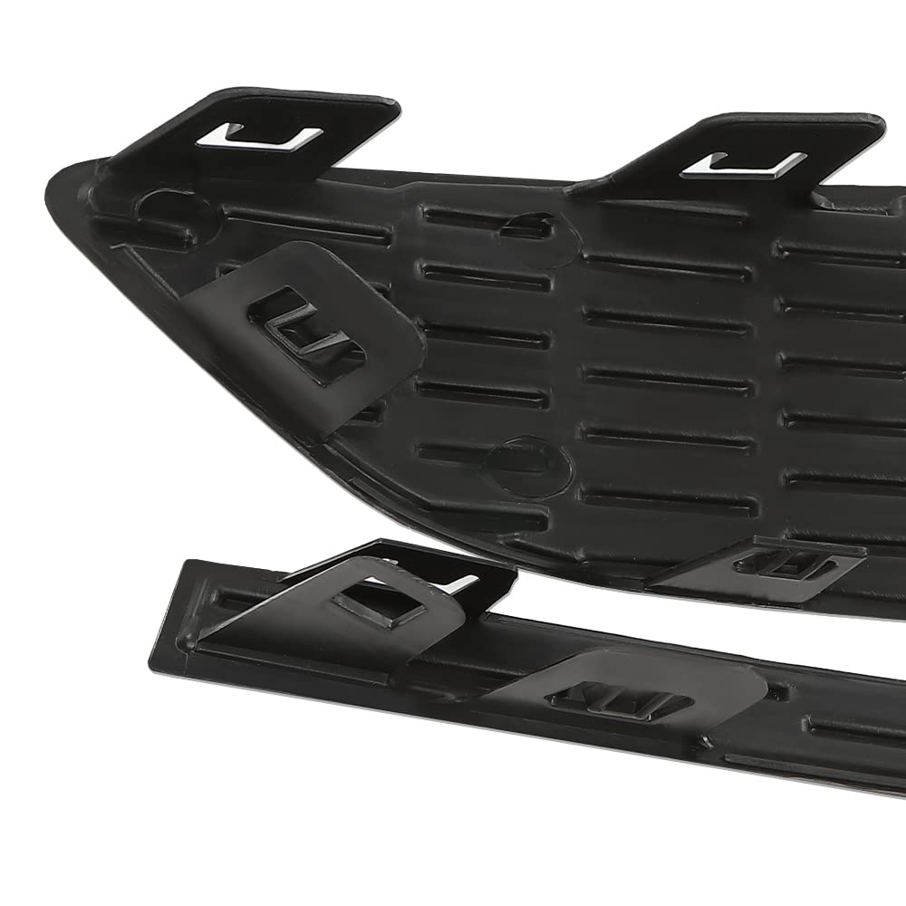 G-PLUS Fog Light Cover Cap Compatible with Chevy Cruze 2016 2017 2018 Black Left and Right Side Front Fog Lights Lamps Cover Frame (no fog lamp hole)