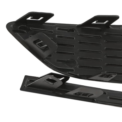 G-PLUS Fog Light Cover Cap Compatible with Chevy Cruze 2016 2017 2018 Black Left and Right Side Front Fog Lights Lamps Cover Frame (no fog lamp hole)