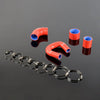G-PLUS Silicone Hose Intercooler Turbo Clamps kit Compatible With Subaru Impreza GC8 EJ20 VERS 5-6 WRX STI 1999-2000 4PCS,Red