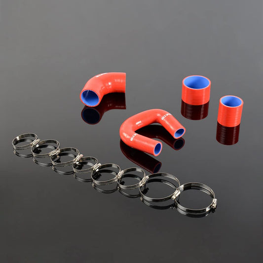 G-PLUS Silicone Hose Intercooler Turbo Clamps kit Compatible With Subaru Impreza GC8 EJ20 VERS 5-6 WRX STI 1999-2000 4PCS,Red