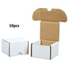 G-PLUS 10pcs Trading Card Storage Box 200 Count White Corrugated Cardboard Box Versatile Card Storage Box (Card not included)