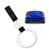 G-PLUS JDM Tsurikawa Ring Round Subway Train Bus Car Handle Hand Straps Drift Charm, Rear Bumper Warning Ring (White)