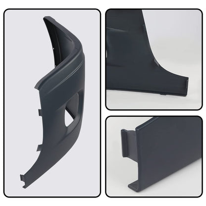 G-PLUS Left Dirver Side Bumper Reinforcement & Cover w/Fog Hole Compatible with Freightliner Cascadia 2008-2017 2127301002 2127301006 2128619002 2127300004