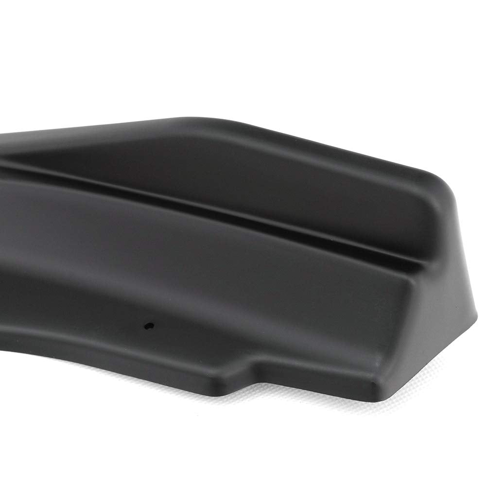 Matt Black Front Bumper Lip Trim Protection Splitter Spoiler Body Kit Compatible for Honda Civic 2016-2018 Lower Bumper