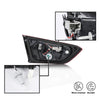 G-PLUS Inner LED Tail Light, Compatible with Chevy Malibu 2019 2020 2021 Passenger Side RH Tail Lamp Red Lens Chrome Housing 84595946 84595945