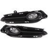 G-PLUS Clear Lens Bumper Fog Lights Lamps Compatible with Honda HR-V Vezel 2016-2018 With Switch+Harness+Bezel+H8 Bulbs 1 Pair