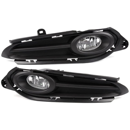 G-PLUS Clear Lens Bumper Fog Lights Lamps Compatible with Honda HR-V Vezel 2016-2018 With Switch+Harness+Bezel+H8 Bulbs 1 Pair