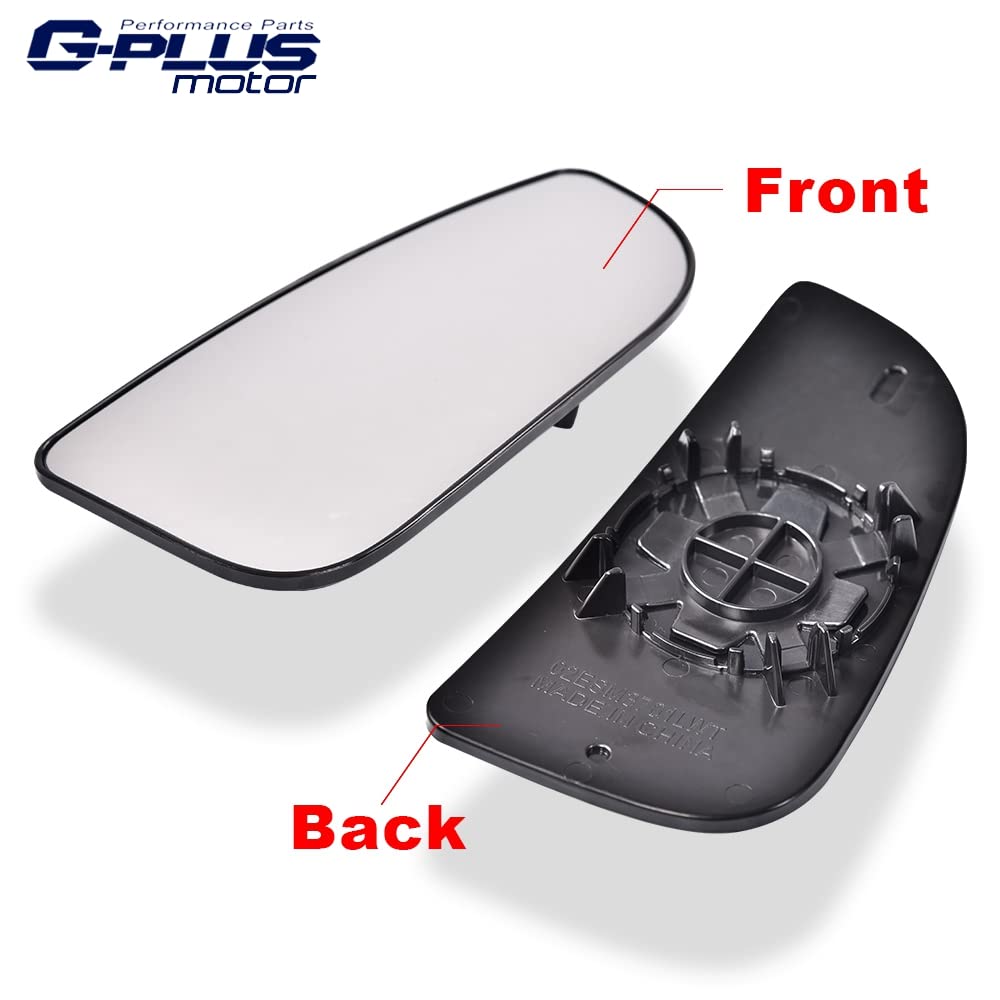 G-PLUS Heated Mirror Glass w/Turn Signal Compatible with Chevy Silverado/Sierra/Avalanche/Tahoe/Suburban/GMC Yukon/Cadillac Escalade 2003-2006 Left and Right Side GM1325102 GM1324102