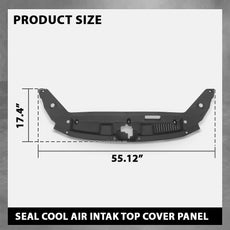 G-PLUS Upper Radiator Support Cover Air Intake Panel Compatible with Toyota Highlander 2020-2024 Side View