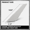 G-PLUS Right Fender Vent Trim Fender Side Air Outlet Cover Trim Chrome Compatible with BMW G30 5-Series 2017-2022 51137349594 Silver