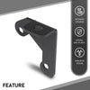 G-PLUS Steel CB Antenna Spare Tire Mount Bracket, Compatible with Jeep Wrangler JK & JKU 2007-2018