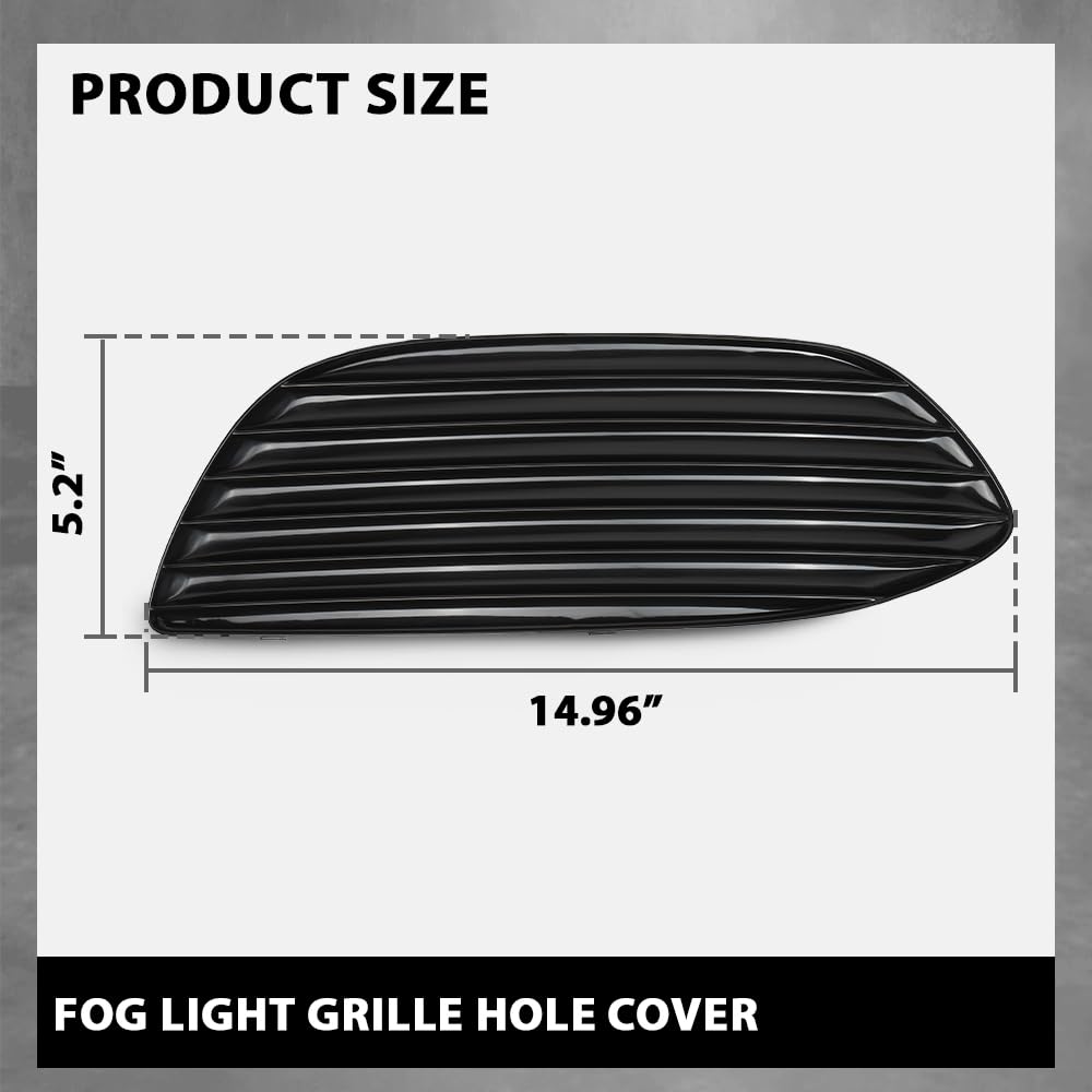 G-PLUS Fog Light Cover Grille Hole Left+Right Compatible with Benz W205 C300 C350e C400 2015-2017,Fit Benz W205 C43 C450 C63 AMG 2016-2017 2058851523
