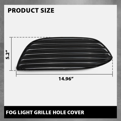 G-PLUS Fog Light Cover Grille Hole Left+Right Compatible with Benz W205 C300 C350e C400 2015-2017,Fit Benz W205 C43 C450 C63 AMG 2016-2017 2058851523
