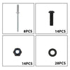 G-PLUS Hood Rubber Seal Kit Compatible with All Hummer H1 or Military Hmmwv M998 M1045 M1114 M1151 M1123 Black