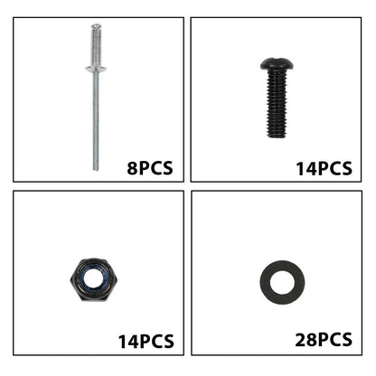 G-PLUS Hood Rubber Seal Kit Compatible with All Hummer H1 or Military Hmmwv M998 M1045 M1114 M1151 M1123 Black