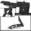 G-PLUS Front Driver and Passenger Side Bumper Bracket Compatible with Lincoln MKZ Base/Select 2017-2020 FO1043150, FO1042150, HP5Z17C947C, HP5Z17C947D Black