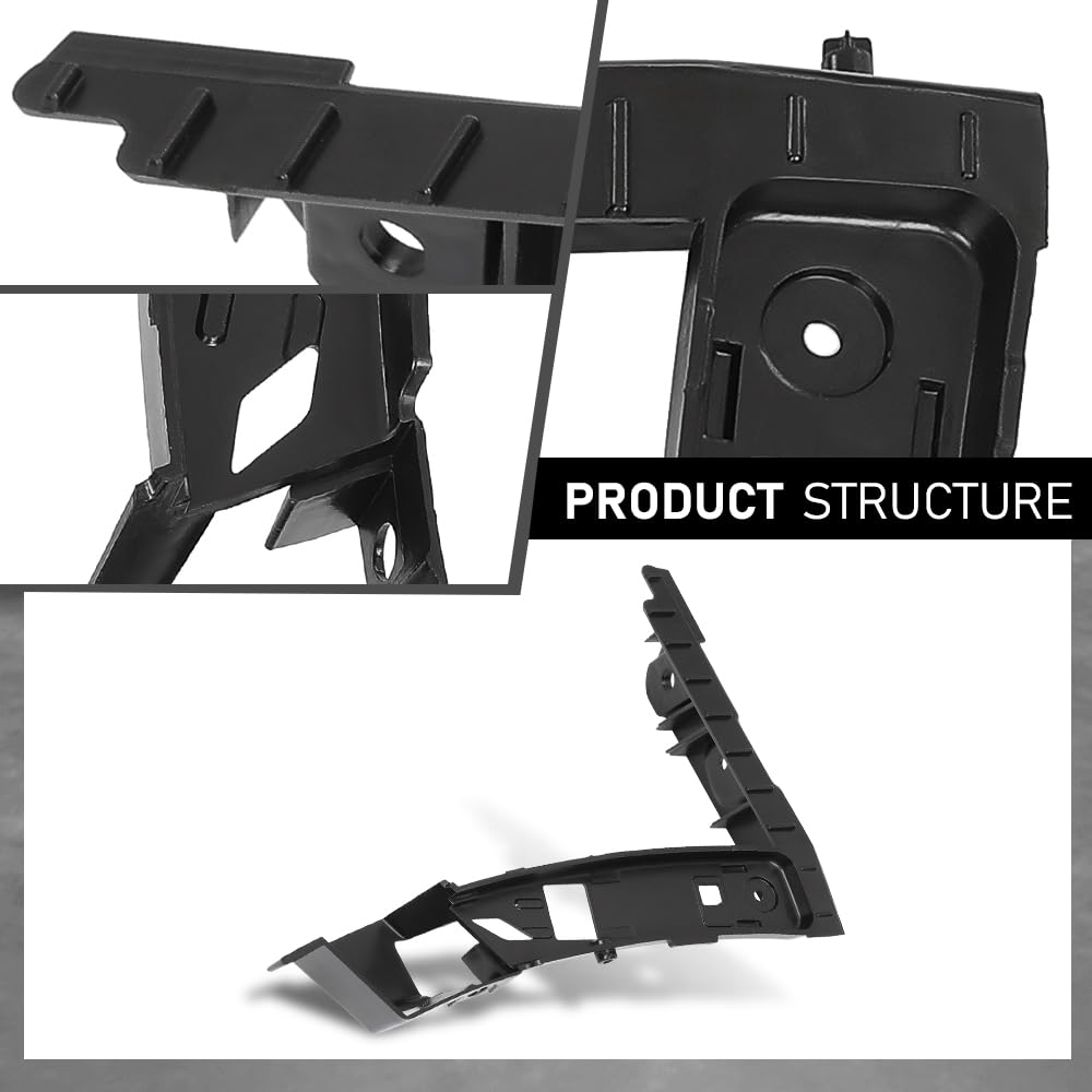 G-PLUS Front Driver and Passenger Side Bumper Bracket Compatible with Lincoln MKZ Base/Select 2017-2020 FO1043150, FO1042150, HP5Z17C947C, HP5Z17C947D Black