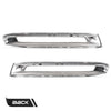 G-PLUS Front Fog Light Cover Chrome Trim Driver and Passenger Side Compatible with Benz X166 GL500 GL550 GL63 AMG 2013-2016 A1668851774 A1668851874