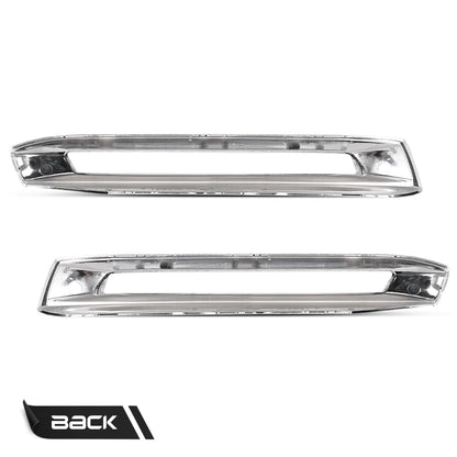 G-PLUS Front Fog Light Cover Chrome Trim Driver and Passenger Side Compatible with Benz X166 GL500 GL550 GL63 AMG 2013-2016 A1668851774 A1668851874
