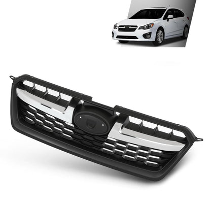 G-PLUS Front Bumper Grille Honeycomb Grill Compatible with Subaru Impreza 2012-2014 91122FJ000
