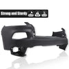 G-PLUS Front Upper Bumper Cover Compatible with Jeep Cherokee 2014 2015 2016 2017 2018, Not Fit Trailhawk Models, 5NJ52TZZAB CH1014112, Primered Black