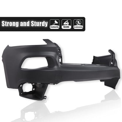 G-PLUS Front Upper Bumper Cover Compatible with Jeep Cherokee 2014 2015 2016 2017 2018, Not Fit Trailhawk Models, 5NJ52TZZAB CH1014112, Primered Black