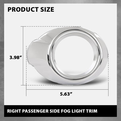 G-PLUS Right Fog Light Cover Trim Driving Lamp, Compatible with Ford Focus SE SEL Titanium Hatchback/Sedan 4-Door 2012-2014, Passenger Side, CP9Z17E810C, FO1039117