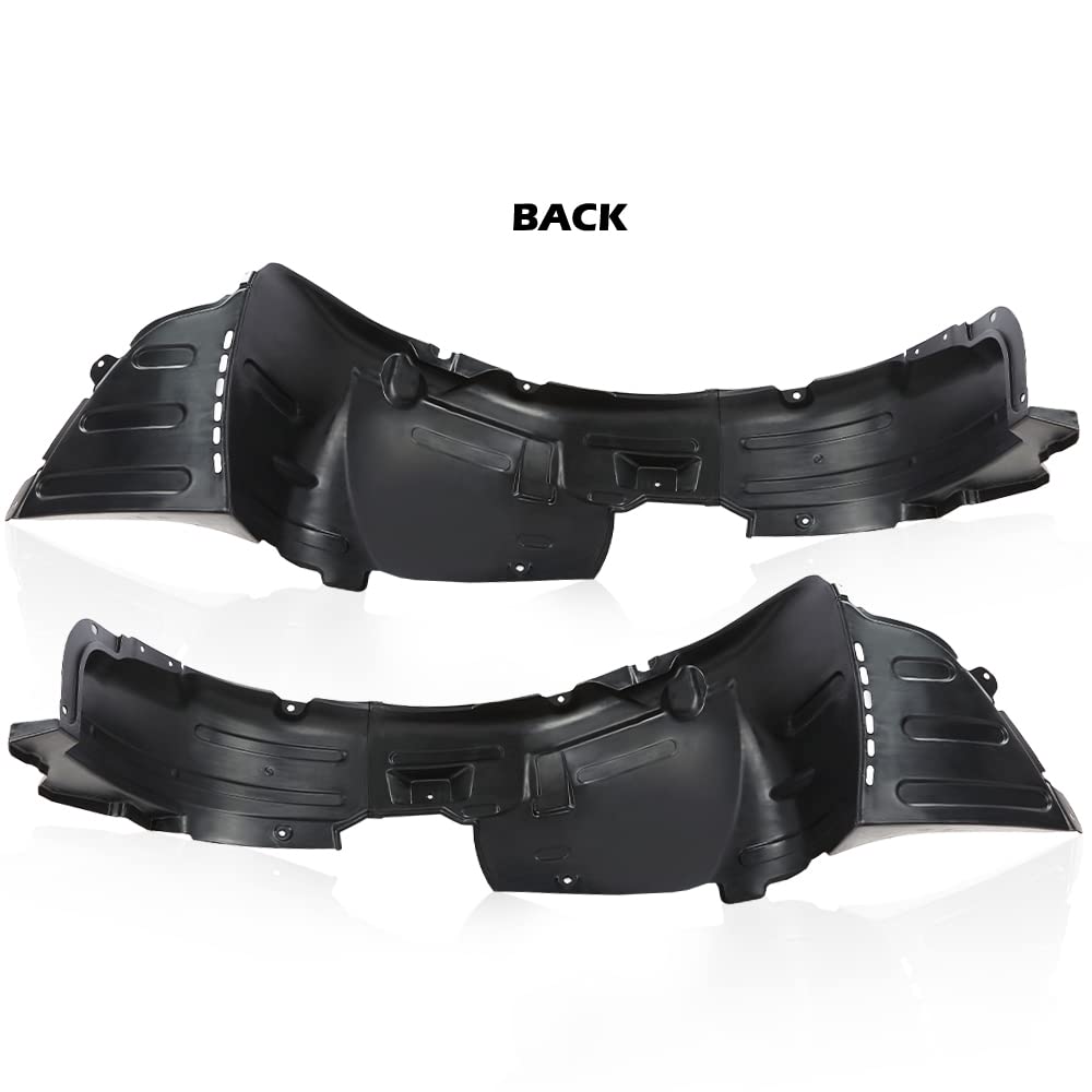 G-PLUS Front Splash Shield Set of 2 Compatible with Hyundai Genesis Coupe 2.0T Track 2010 868122M000, HY1249120, 868112M000, HY1248120 Left Driver Side & Right Passenger Side