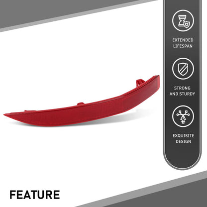 G-PLUS Rear Right Bumper Reflector, Compatible with BMW X1 sDrive28i, xDrive28i 2.0L L4 - Gas 2017-2019/ X1 xDrive28i 2.0L L4 - Gas 2016, Passenger Side, 61617355548