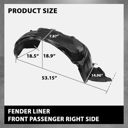 G-PLUS Fender Liner Sedan Front Passenger Side Compatible with Audi A3 Prestige/Technik/Titanium 2015-2020,Fit Audi A3 Quattro 2015-2020 8V5821172G-PFM, AU1249142
