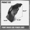 G-PLUS Front Driver Forward Fender Liner Compatible with BMW 330e Base 2021 2022 2023 2024 51717315729, BM1248161 Black