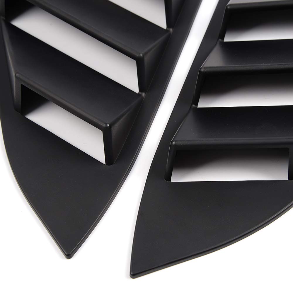 2pcs Window Louvers Cover Scoop Vent Sun Shade Fit for 2016-2018 Compatible for Honda Civic 10TH Sedan 4 Door Side ABS Window Louvers Cover Sun Shade 2016 2017 2018 16 17 18