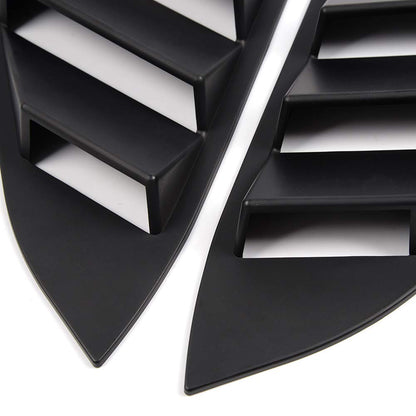 2pcs Window Louvers Cover Scoop Vent Sun Shade Fit for 2016-2018 Compatible for Honda Civic 10TH Sedan 4 Door Side ABS Window Louvers Cover Sun Shade 2016 2017 2018 16 17 18