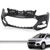 G-PLUS Upper Front Bumper Cover Primered Compatible with Chevy Trax 2017-2020 42537718 GM1014131 Black