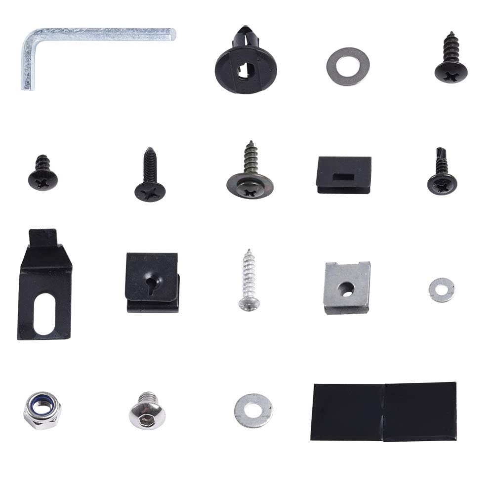 G-PLUS Front Rear Fender Hardware Kit Compatible With Chevy Universal Pocket/Rivet Style Fender Flares Screw/Bolt Hardware